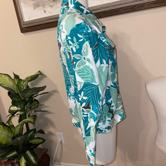 LH Sport Blue and White Denim Jacket Vintage Size M - Picture 3 of 8